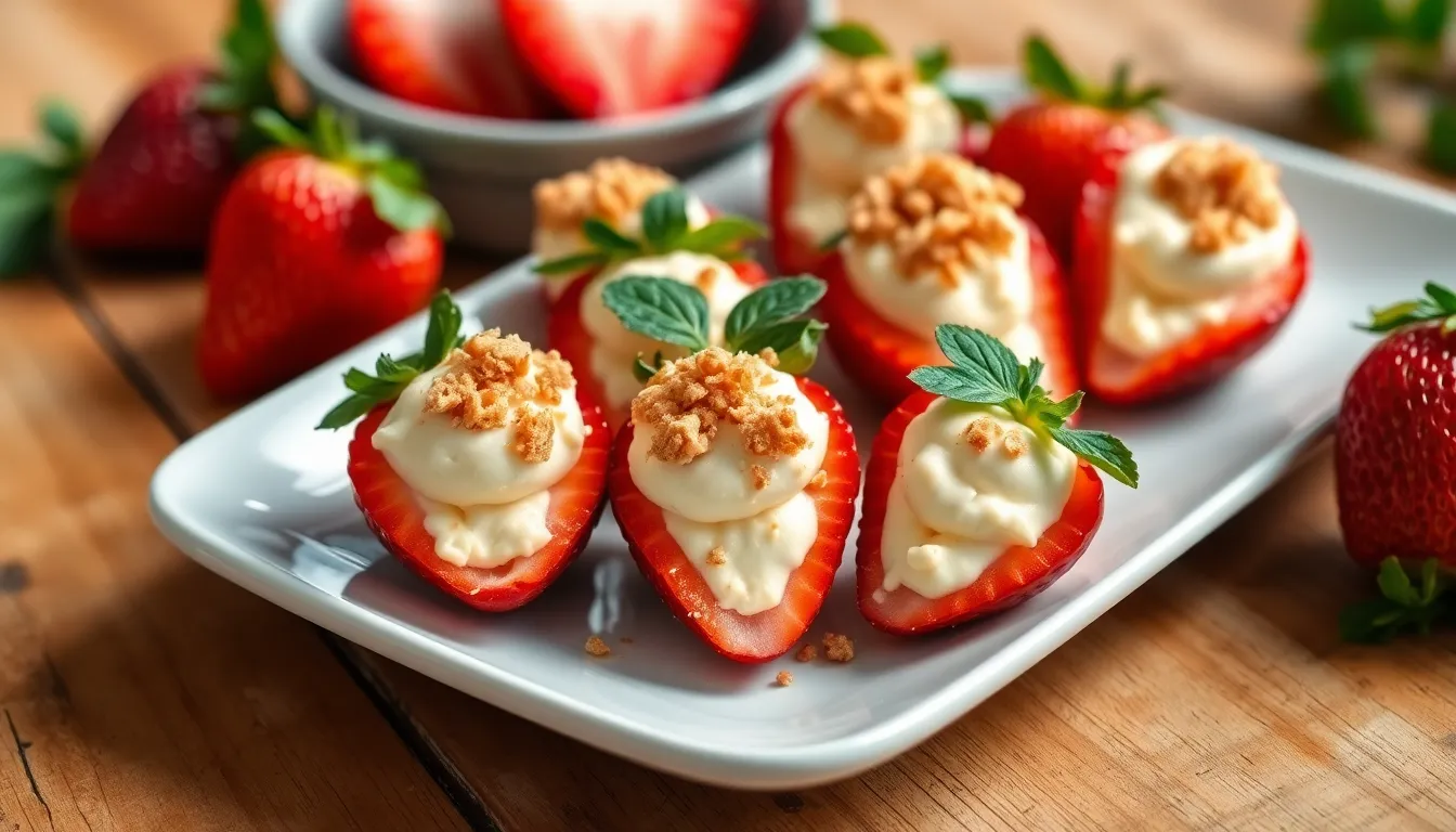 Cheesecake Deviled Strawberries: Easy No-Bake Dessert Recipe (Ready in 30 Minutes!) 7