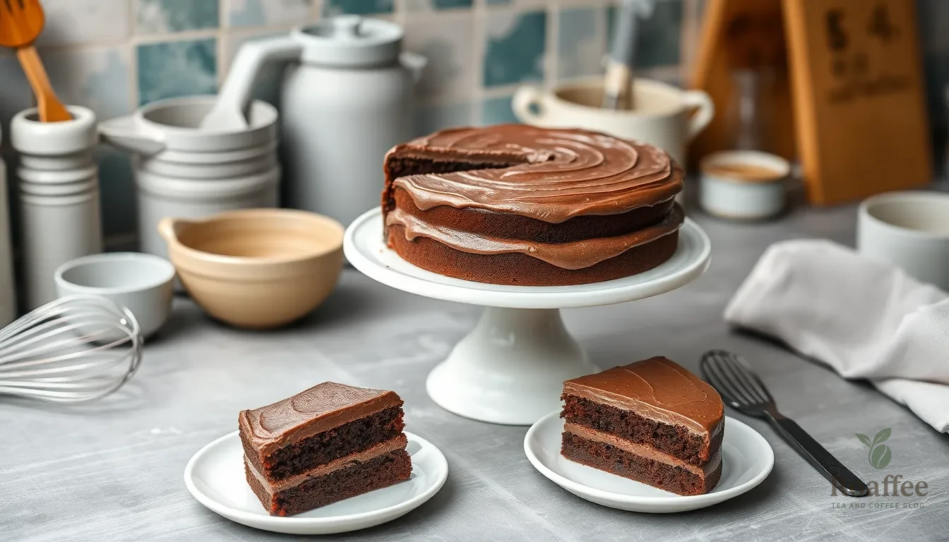 Easy Chocolate Cake Recipe No Coffee - Moist & Rich in 60 Minutes 4 Easy Chocolate Cake Recipe No Coffee - Moist & Rich in 60 Minutes 3
