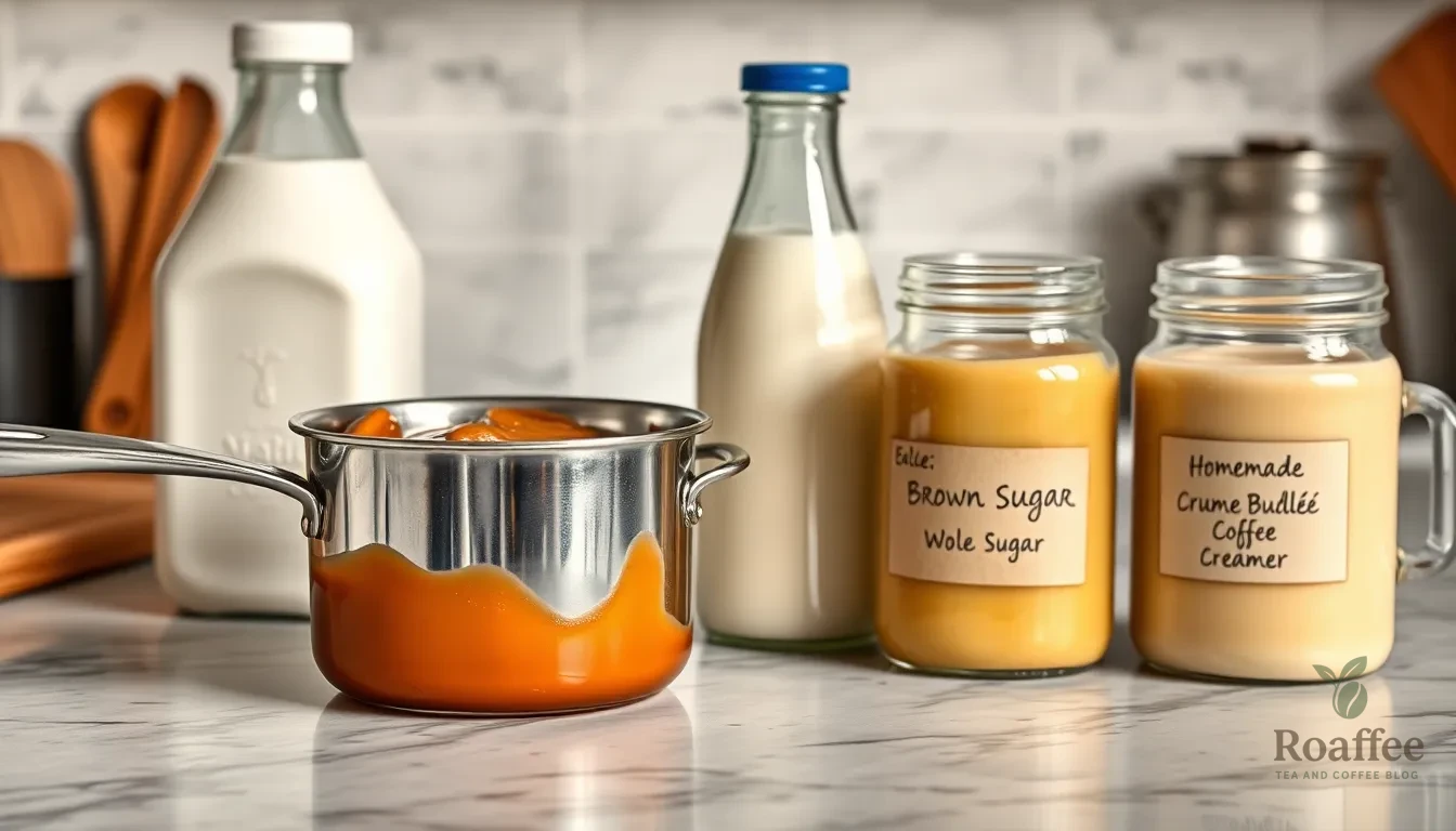 Homemade Creme Brulee Coffee Creamer Recipe (Ready in 10 Minutes!) 4 Homemade Creme Brulee Coffee Creamer Recipe (Ready in 10 Minutes!) 3
