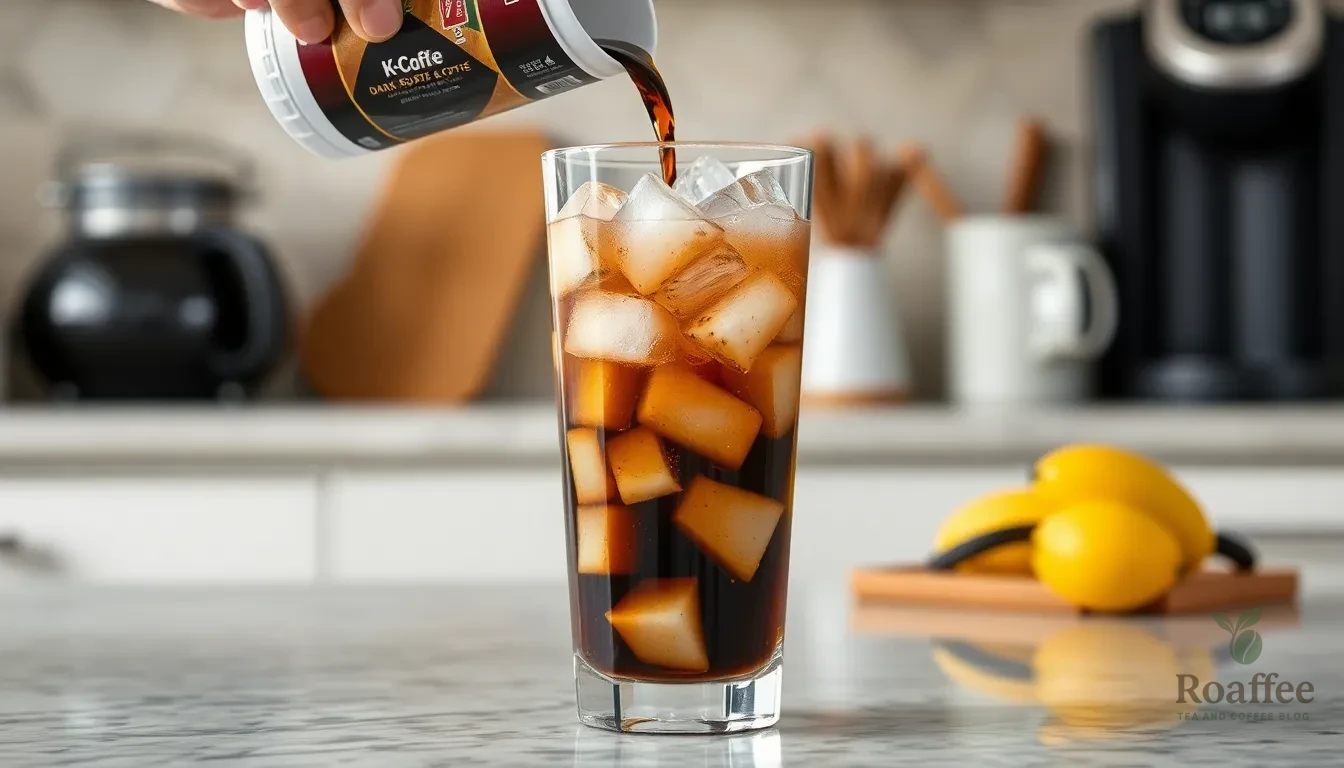 Perfect K Cup Iced Coffee Recipe (Ready in 5 Minutes!) 4 Perfect K Cup Iced Coffee Recipe (Ready in 5 Minutes!) 3