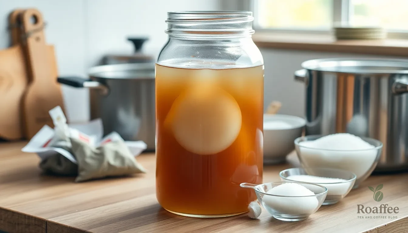 Easy Kombucha Tea Recipe: Brew Your Own Probiotic Drink in 7 Days 4 Easy Kombucha Tea Recipe: Brew Your Own Probiotic Drink in 7 Days 3