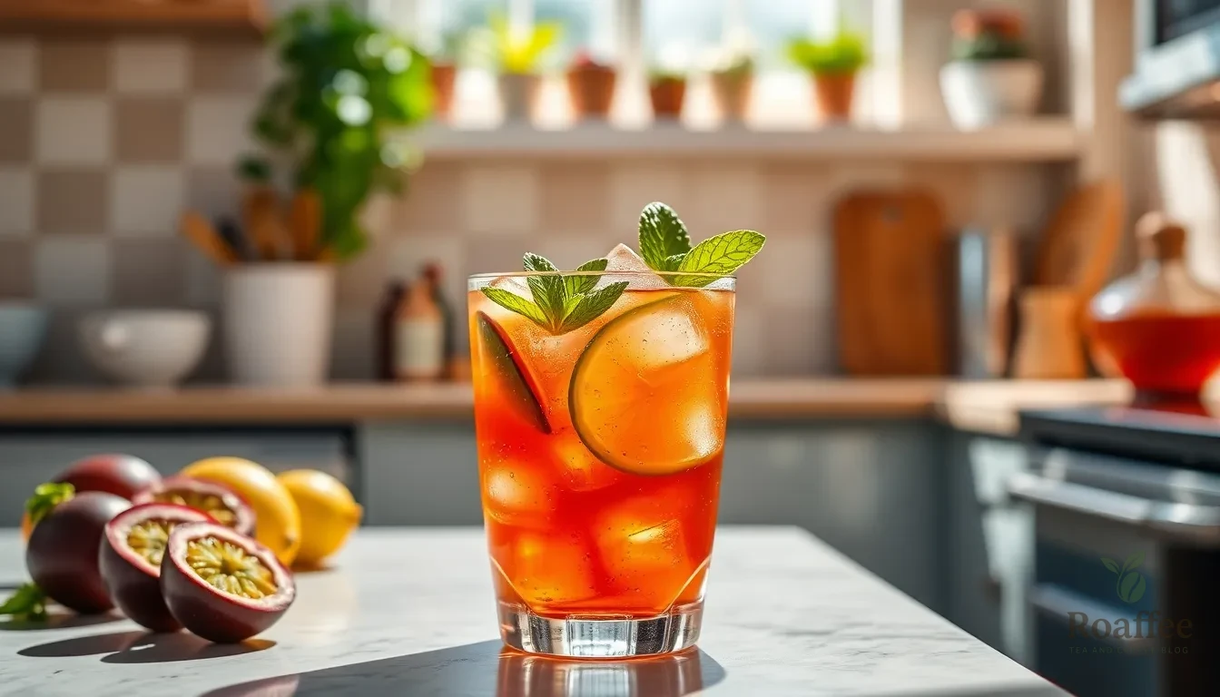 Easy Passion Fruit Tea Recipe: Tropical Refreshment in 15 Minutes 4 Easy Passion Fruit Tea Recipe: Tropical Refreshment in 15 Minutes 3