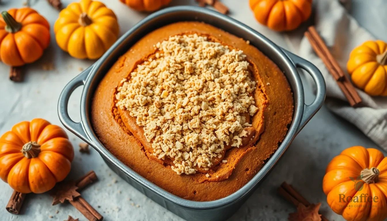 Easy Pumpkin Spice Coffee Cake Recipe with Cinnamon Streusel (Fall Favorite!) 4 Easy Pumpkin Spice Coffee Cake Recipe with Cinnamon Streusel (Fall Favorite!) 3