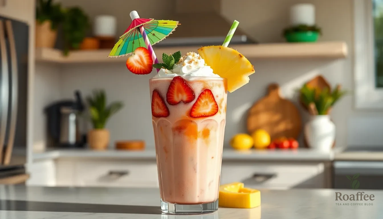 Easy Strawberry Pina Colada Loaded Tea Recipe (Ready in 10 Minutes!) 4 Easy Strawberry Pina Colada Loaded Tea Recipe (Ready in 10 Minutes!) 3