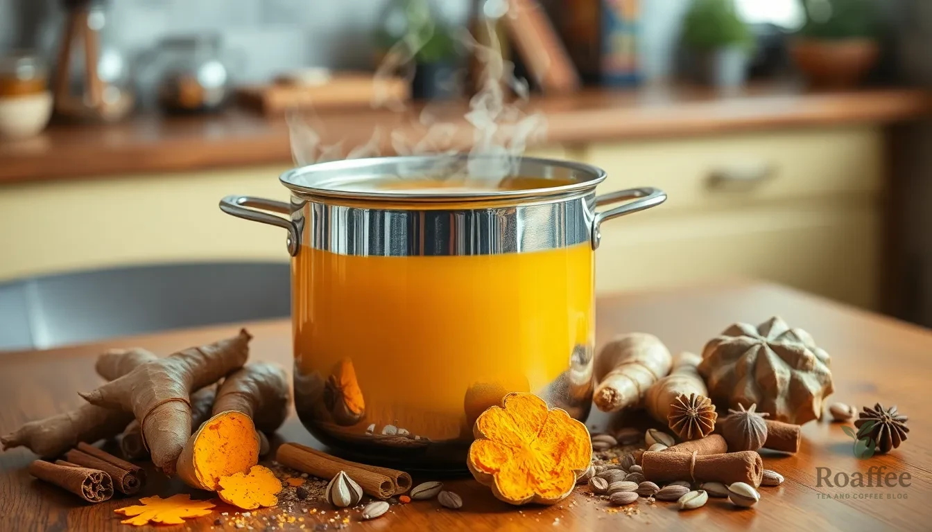 Golden Turmeric and Ginger Tea Recipe: Easy Anti-Inflammatory Healing Tea 4 Golden Turmeric and Ginger Tea Recipe: Easy Anti-Inflammatory Healing Tea 3