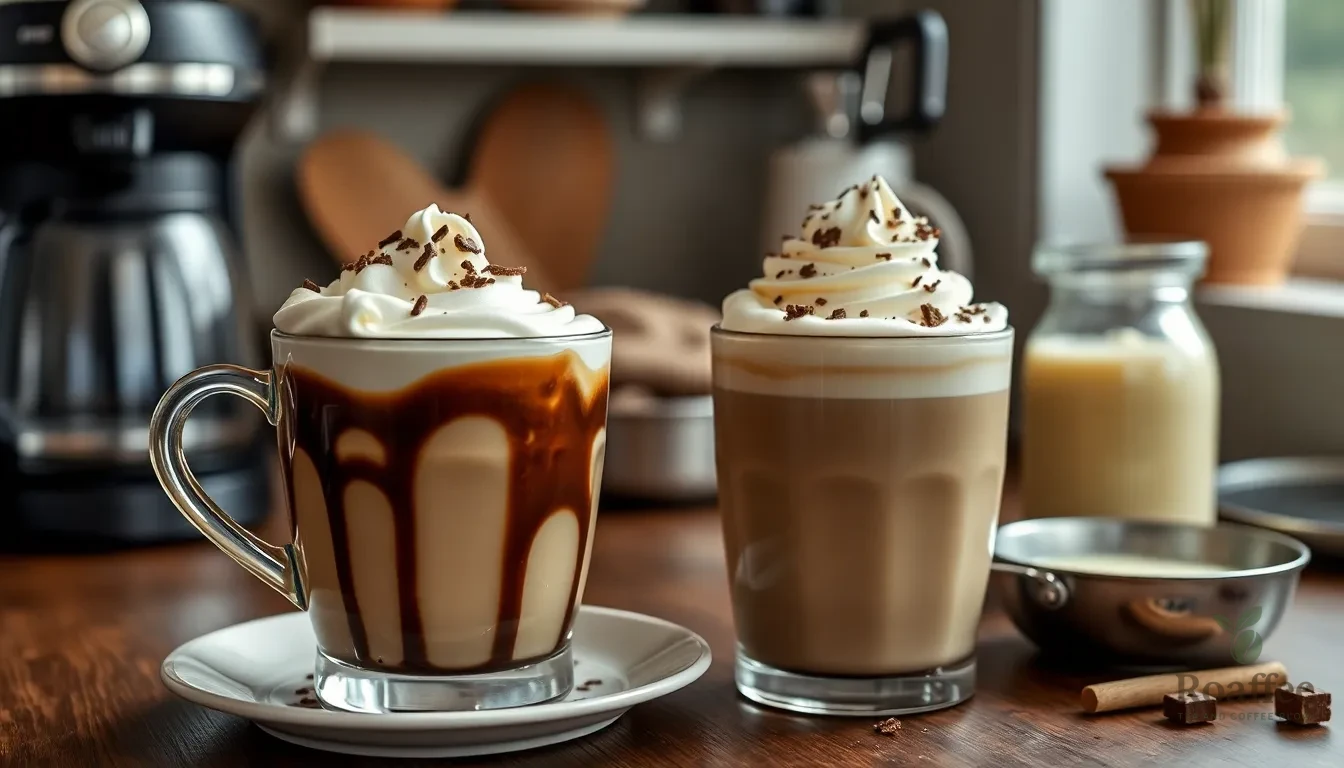 Easy White Chocolate Mocha Coffee Recipe - Café Quality at Home in 5 Minutes 4 Easy White Chocolate Mocha Coffee Recipe - Café Quality at Home in 5 Minutes 3