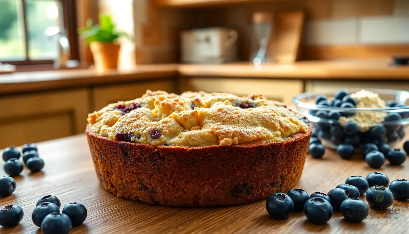 Easy Blueberry Sour Cream Coffee Cake Recipe - Moist & Bakery-Quality 6 Easy Blueberry Sour Cream Coffee Cake Recipe - Moist & Bakery-Quality 5