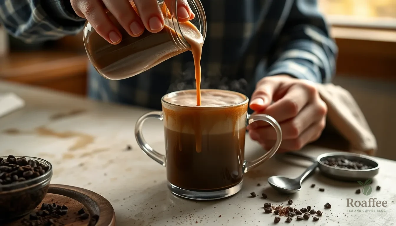 Easy Homemade Mocha Coffee Creamer Recipe (5 Minutes + No Artificial Ingredients) 6 Easy Homemade Mocha Coffee Creamer Recipe (5 Minutes + No Artificial Ingredients) 5