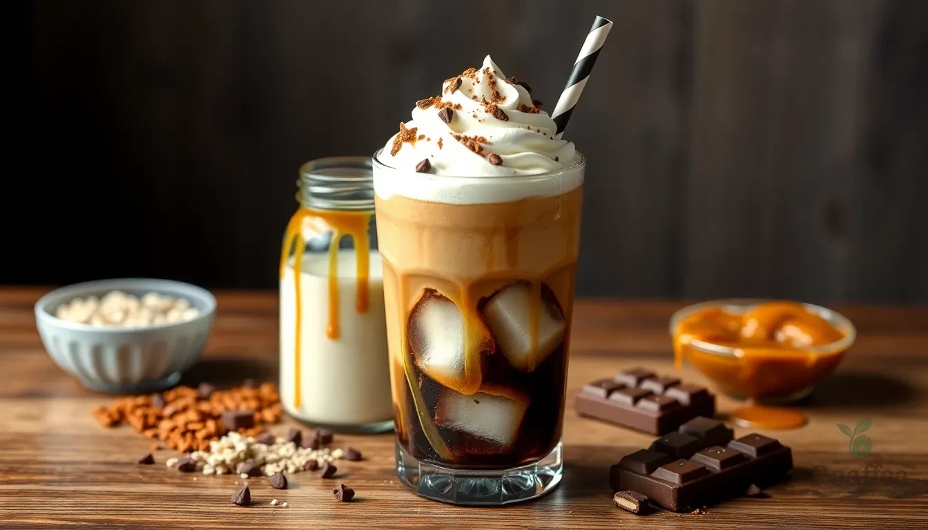 Easy Snickers Iced Coffee Recipe: 5-Minute Homemade Candy Bar Coffee 6 Easy Snickers Iced Coffee Recipe: 5-Minute Homemade Candy Bar Coffee 5