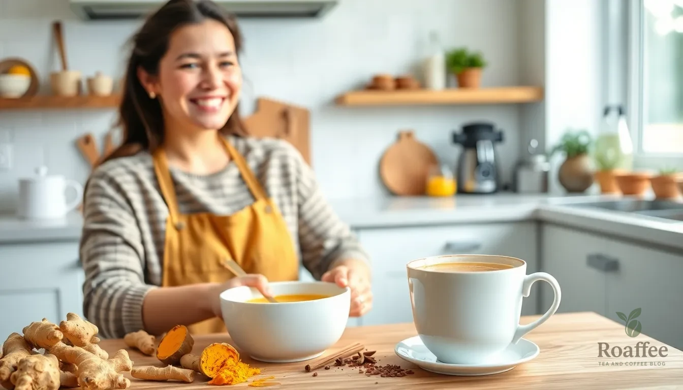 Golden Turmeric and Ginger Tea Recipe: Easy Anti-Inflammatory Healing Tea 6 Golden Turmeric and Ginger Tea Recipe: Easy Anti-Inflammatory Healing Tea 5