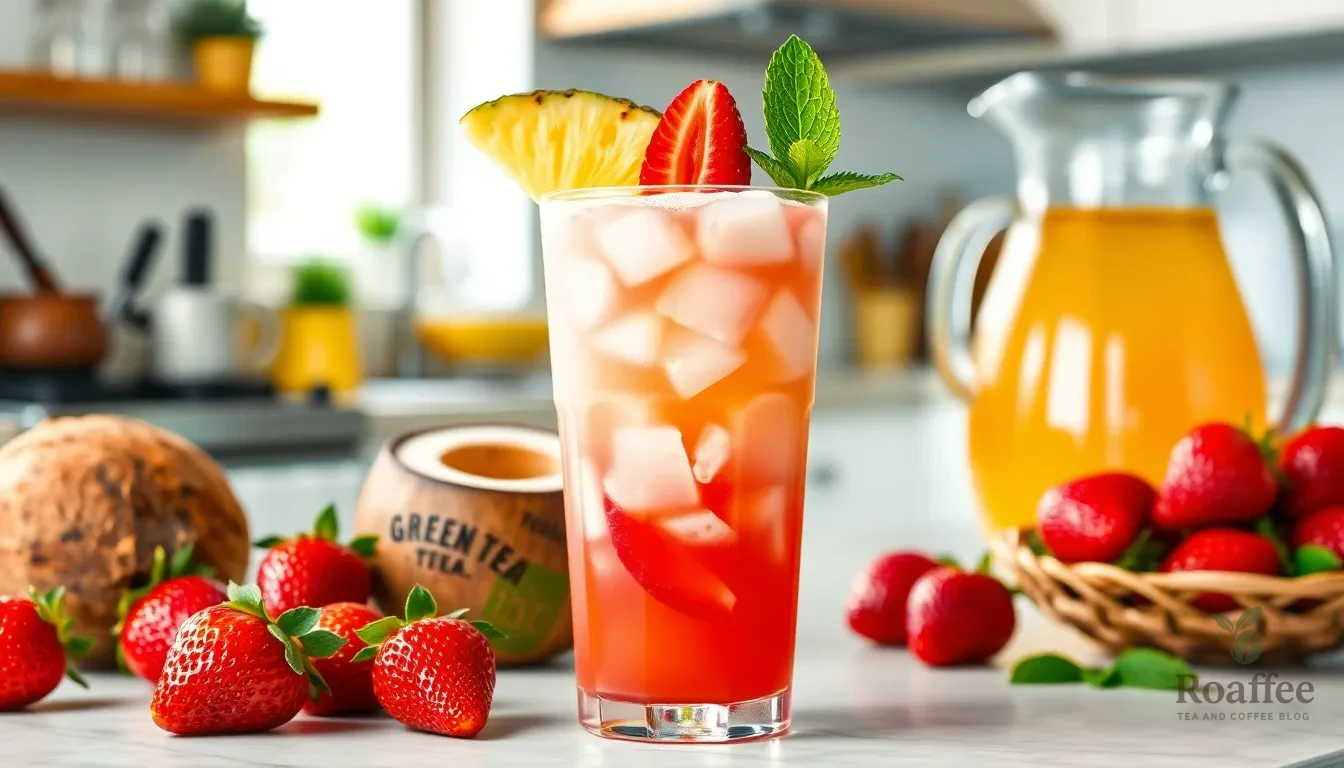 Easy Strawberry Pina Colada Loaded Tea Recipe (Ready in 10 Minutes!) 8 Easy Strawberry Pina Colada Loaded Tea Recipe (Ready in 10 Minutes!) 7