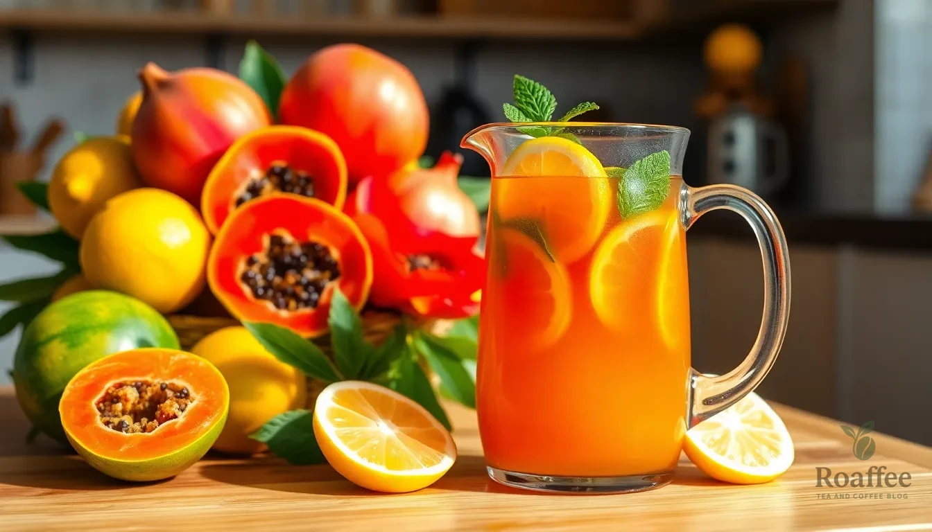 Passion Papaya Green Tea Recipe: Easy Tropical Twist for Your Daily Tea Ritual 10 Passion Papaya Green Tea Recipe: Easy Tropical Twist for Your Daily Tea Ritual 9