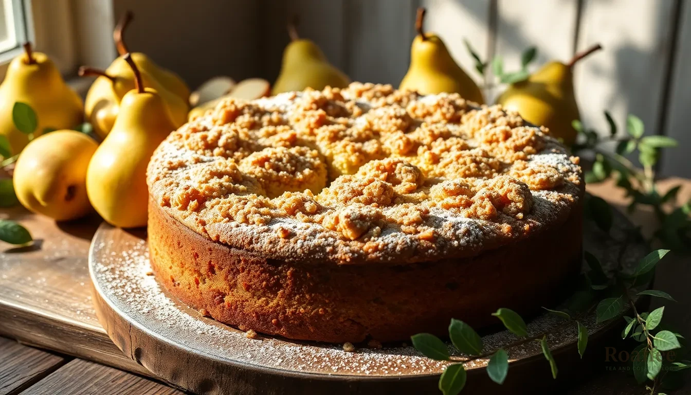Easy Pear Coffee Cake Recipe: Perfect Fall Dessert with Streusel Topping 12 Easy Pear Coffee Cake Recipe: Perfect Fall Dessert with Streusel Topping 11