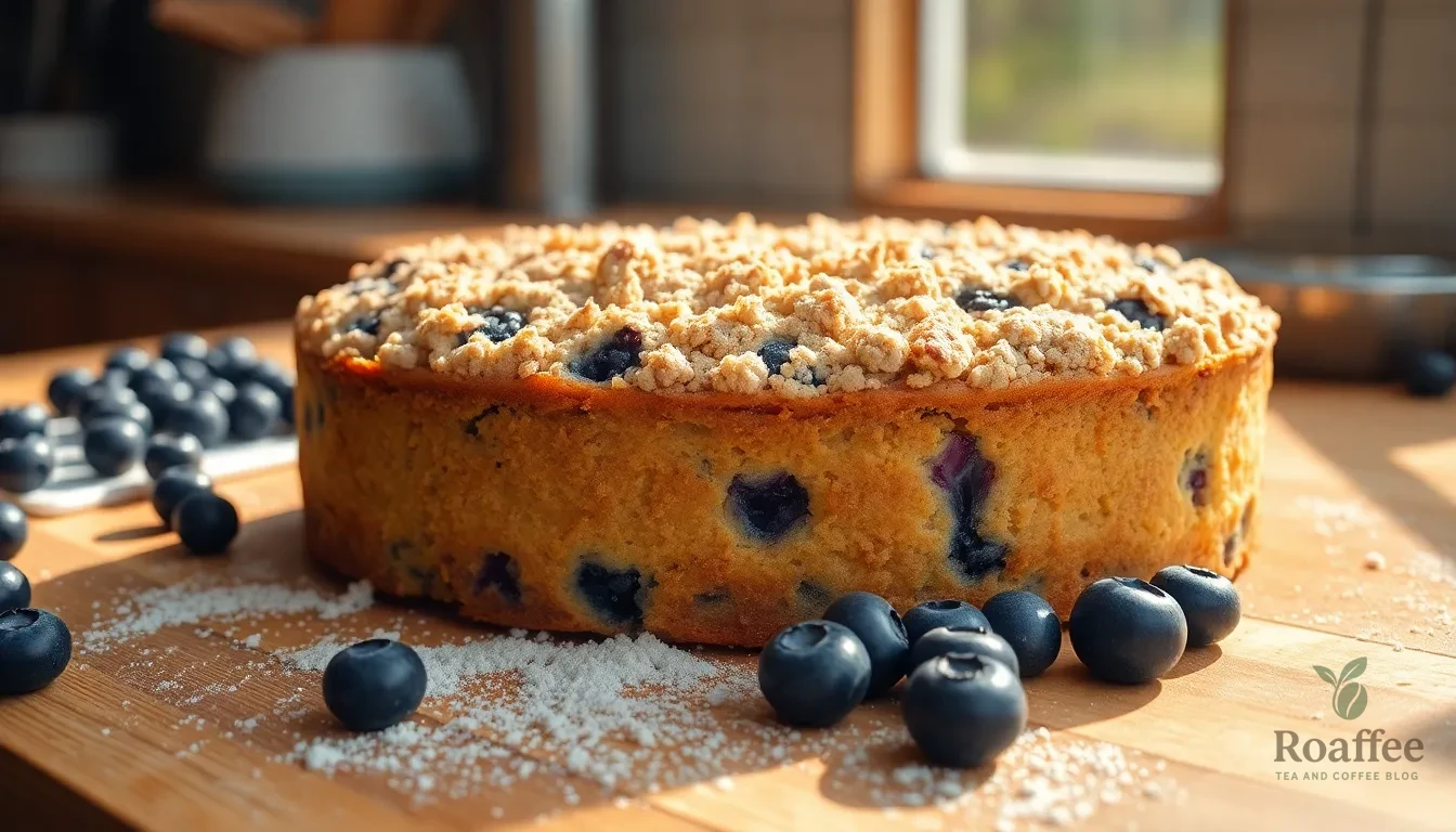 Easy Blueberry Sour Cream Coffee Cake Recipe - Moist & Bakery-Quality 14 Easy Blueberry Sour Cream Coffee Cake Recipe - Moist & Bakery-Quality 13