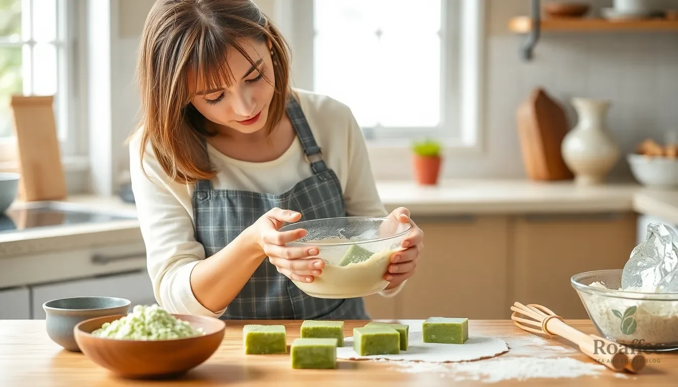 Easy Green Tea Mochi Recipe: How to Make Authentic Japanese Matcha Mochi at Home 14 Easy Green Tea Mochi Recipe: How to Make Authentic Japanese Matcha Mochi at Home 13