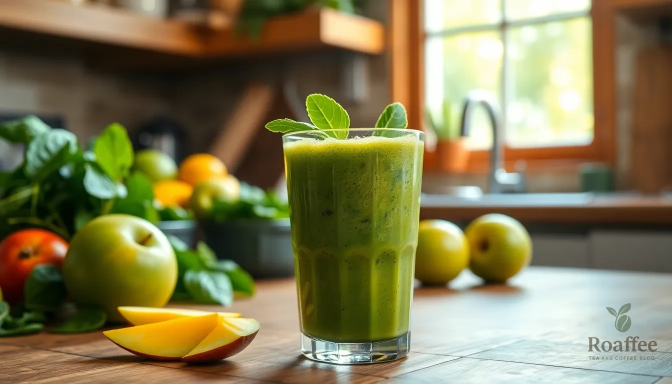 Green Tea Smoothie Recipe: 5-Minute Healthy Energy Boost (No Coffee Needed!) 14 Green Tea Smoothie Recipe: 5-Minute Healthy Energy Boost (No Coffee Needed!) 13