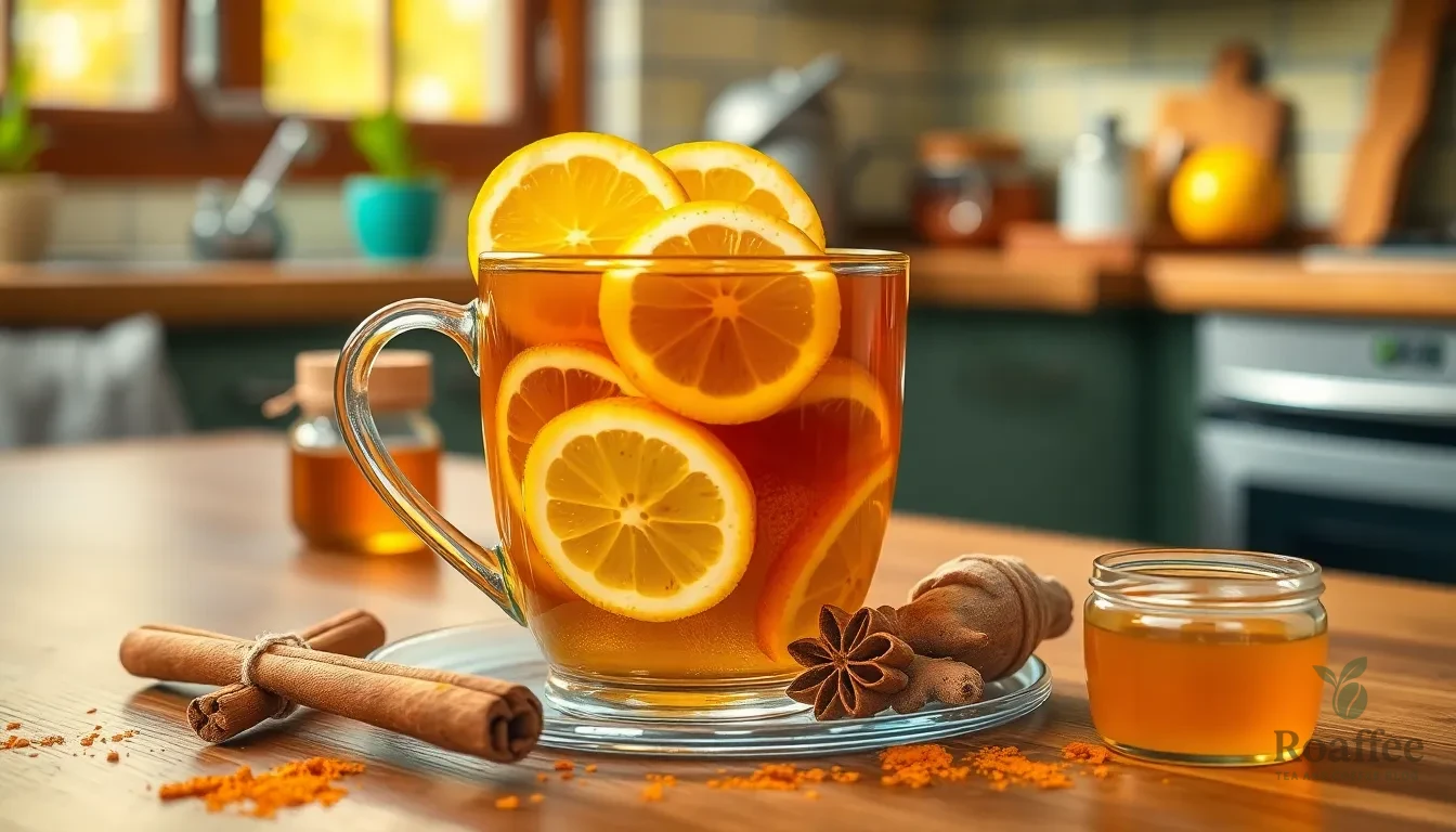 Best Immune Tea Recipe: 10-Minute Natural Cold & Flu Fighter with Ginger & Turmeric 14 Best Immune Tea Recipe: 10-Minute Natural Cold & Flu Fighter with Ginger & Turmeric 13