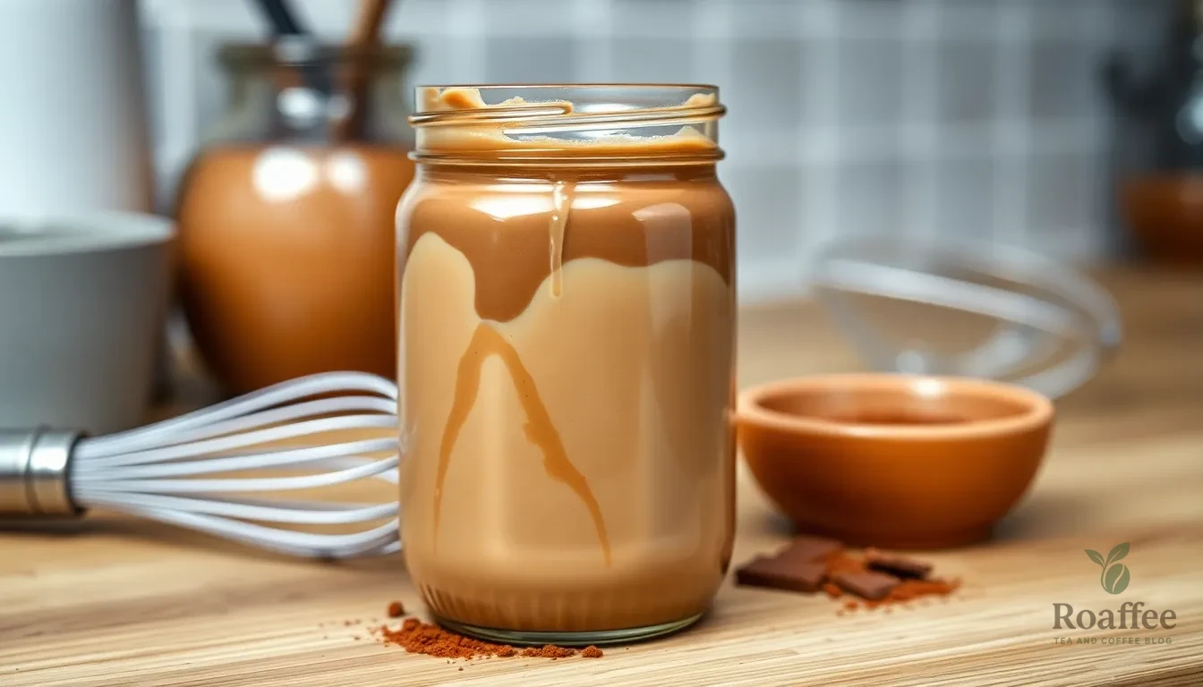 Easy Homemade Mocha Coffee Creamer Recipe (5 Minutes + No Artificial Ingredients) 14 Easy Homemade Mocha Coffee Creamer Recipe (5 Minutes + No Artificial Ingredients) 13
