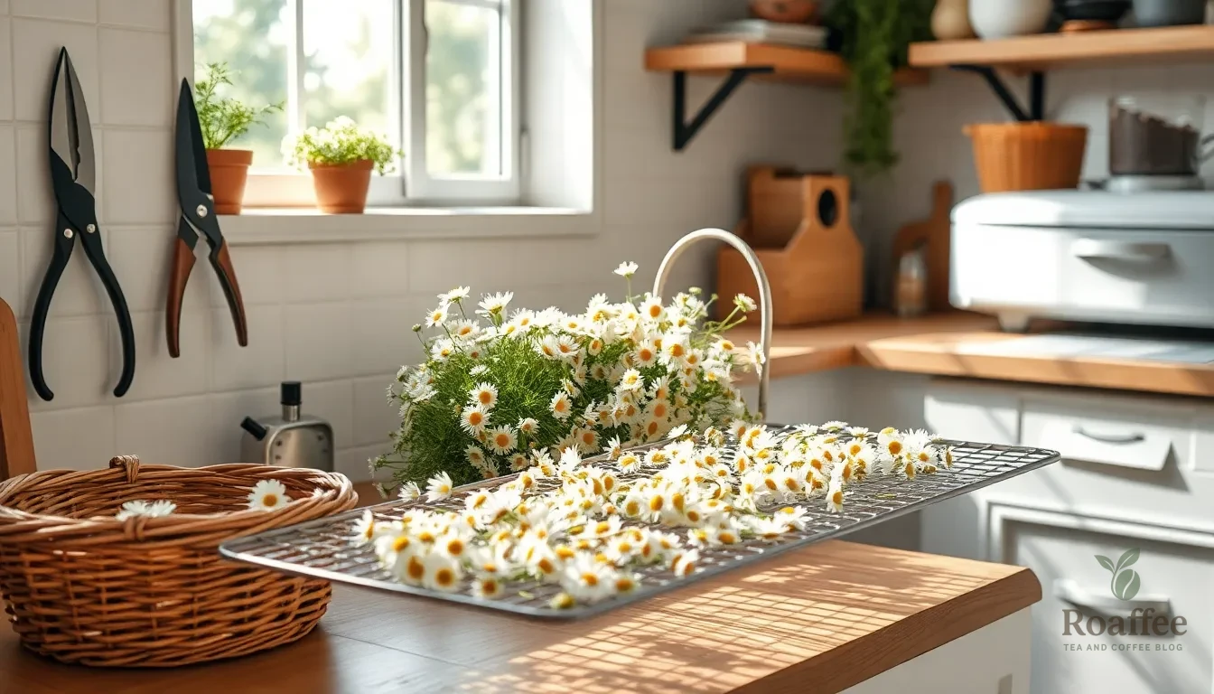 How to Dry Chamomile for Tea: 3 Easy Methods for Perfect Homemade Tea 2 How to Dry Chamomile for Tea: 3 Easy Methods for Perfect Homemade Tea 1