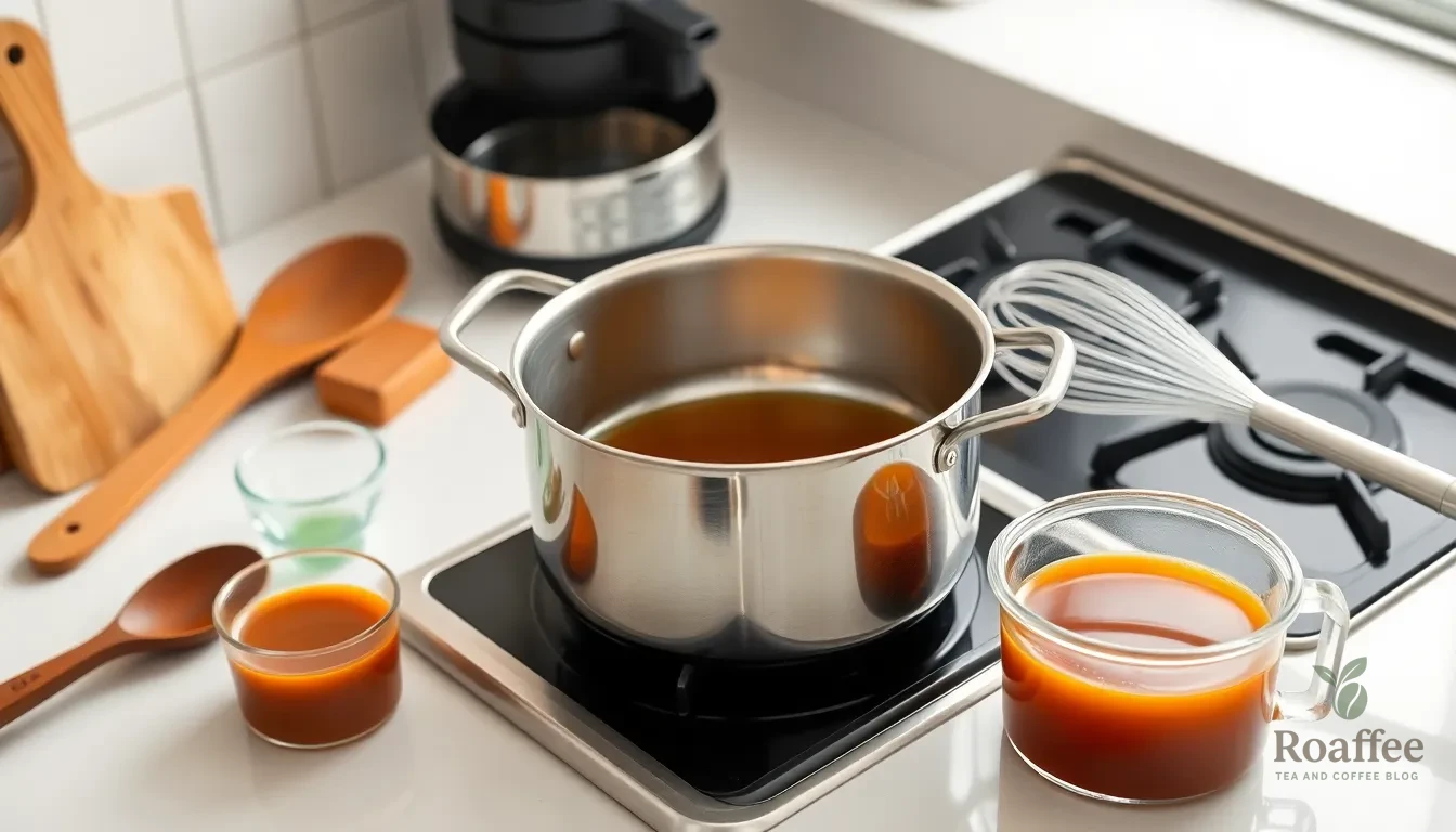 How to Make Caramel Sauce for Coffee: Easy Homemade Recipe in 4 Simple Steps 2 How to Make Caramel Sauce for Coffee: Easy Homemade Recipe in 4 Simple Steps 1