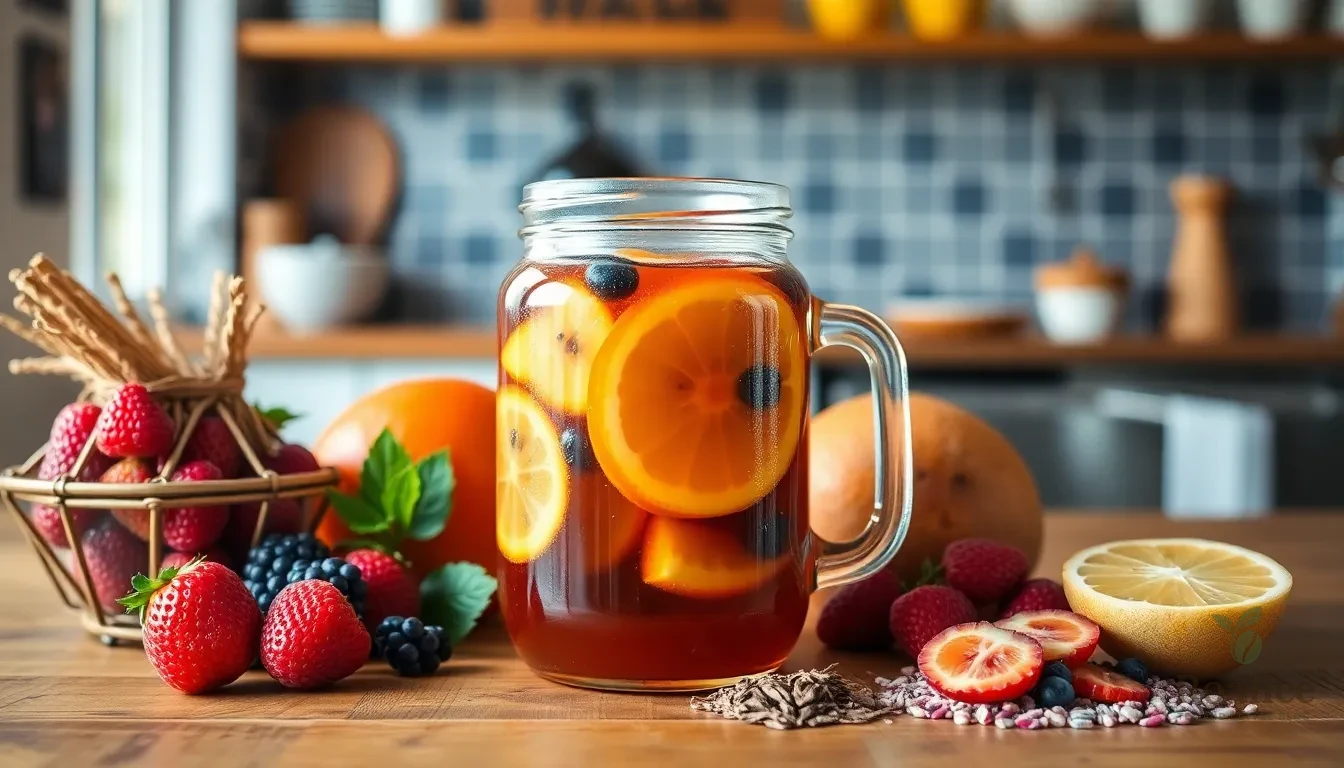 Easy Kombucha Tea Recipe: Brew Your Own Probiotic Drink in 7 Days 2 Easy Kombucha Tea Recipe: Brew Your Own Probiotic Drink in 7 Days 1