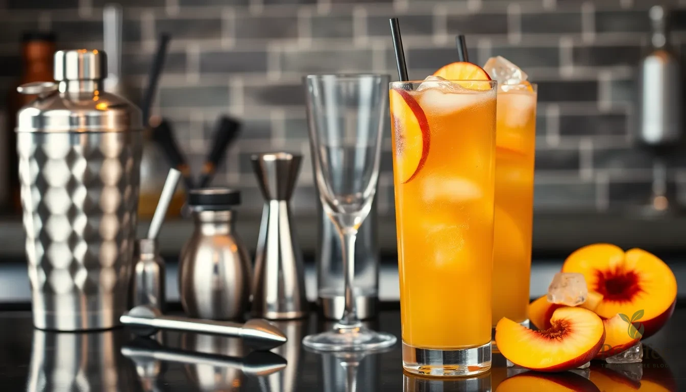Easy Peach Long Island Iced Tea Recipe - Perfect Summer Cocktail 2 Easy Peach Long Island Iced Tea Recipe - Perfect Summer Cocktail 1