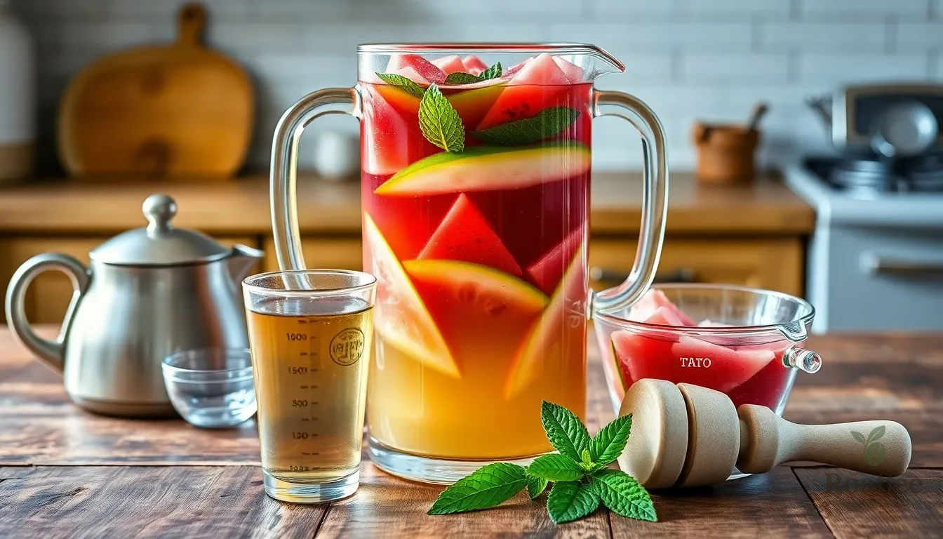 Refreshing Watermelon Loaded Tea Recipe: Perfect Summer Energy Drink in 15 Minutes 2 Refreshing Watermelon Loaded Tea Recipe: Perfect Summer Energy Drink in 15 Minutes 1