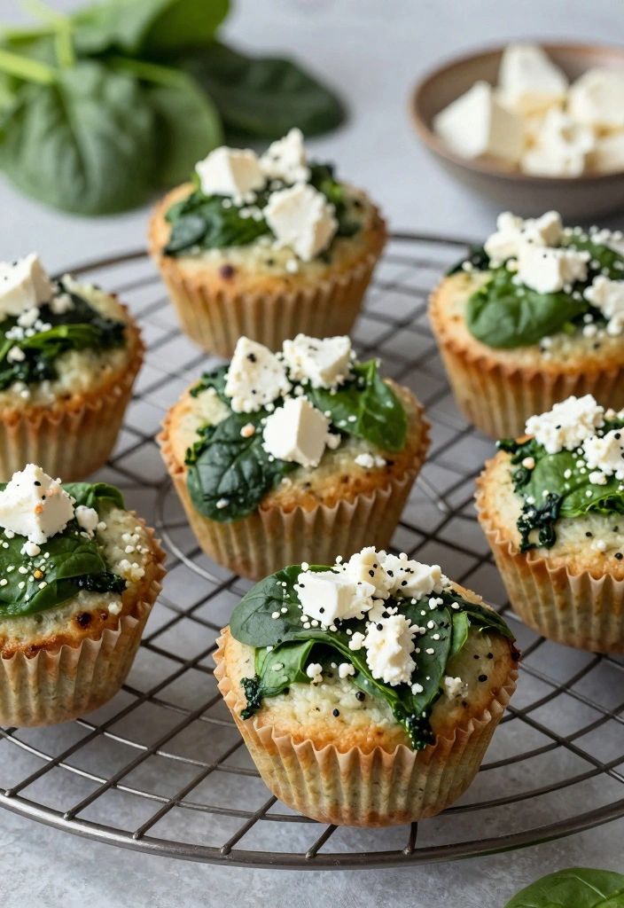 10 Baking Recipes for Easy Delicious Everyday Treats 78 10 Baking Recipes for Easy Delicious Everyday Treats - 8. Spinach and Feta Savory Muffins