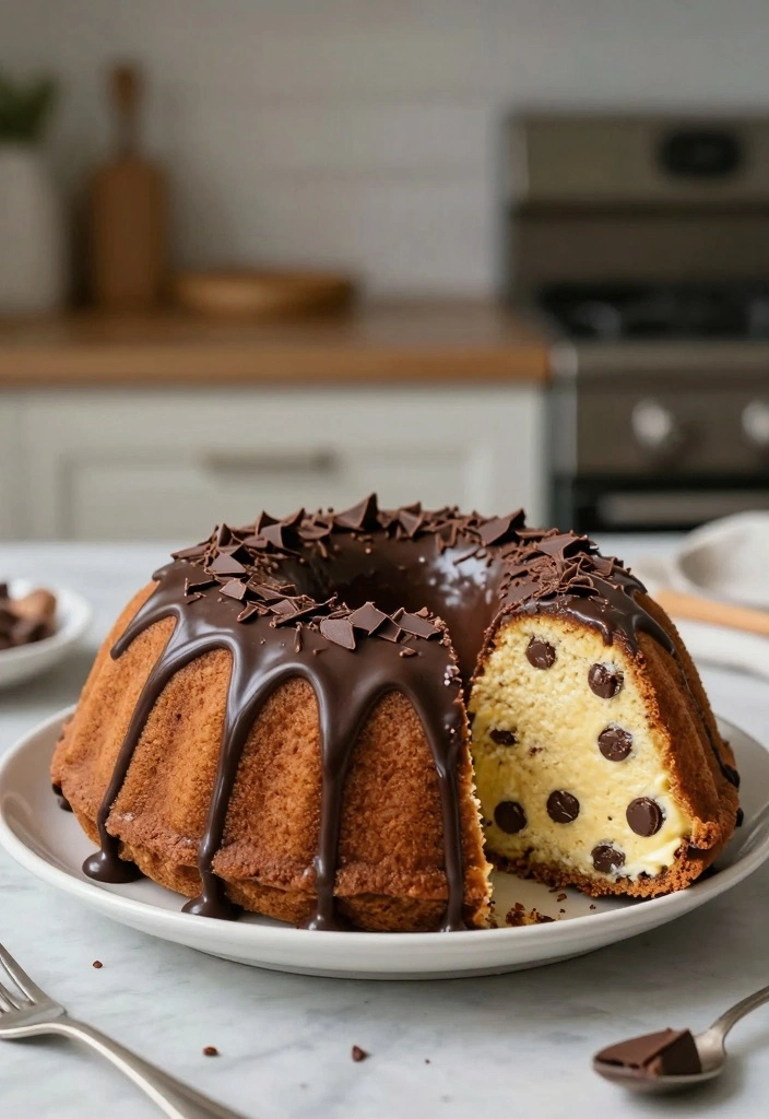 10 Butter Cake Recipes for Golden Rich Sweet Flavor - 3. Chocolate Chip Butter Cake