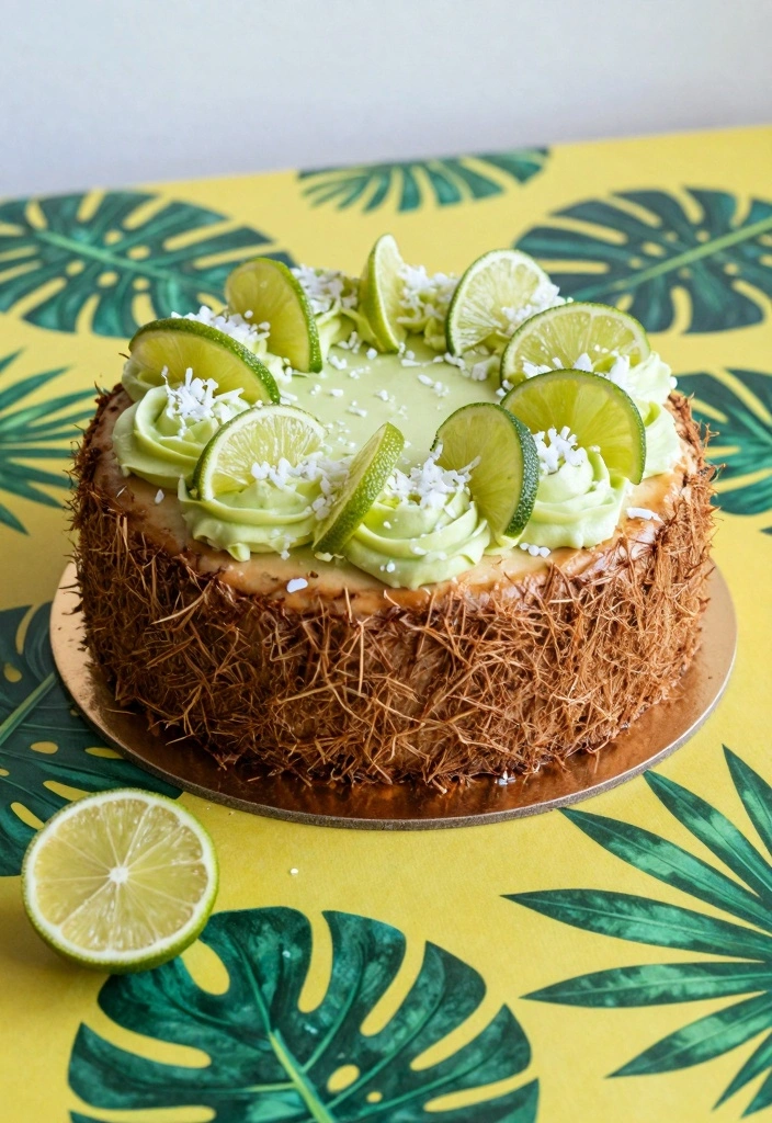 10 Butter Cake Recipes for Golden Rich Sweet Flavor - 5. Coconut Butter Cake with Lime Frosting