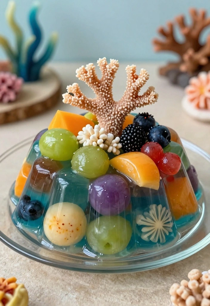 10 Disney Dessert Recipes for Magical Fun Sweet Treats - 5. The Little Mermaid’s Coral Reef Jello