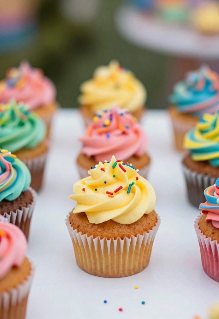 10 Disney Dessert Recipes for Magical Fun Sweet Treats - 7. Peter Pan’s Veggie-Packed Rainbow Cupcakes