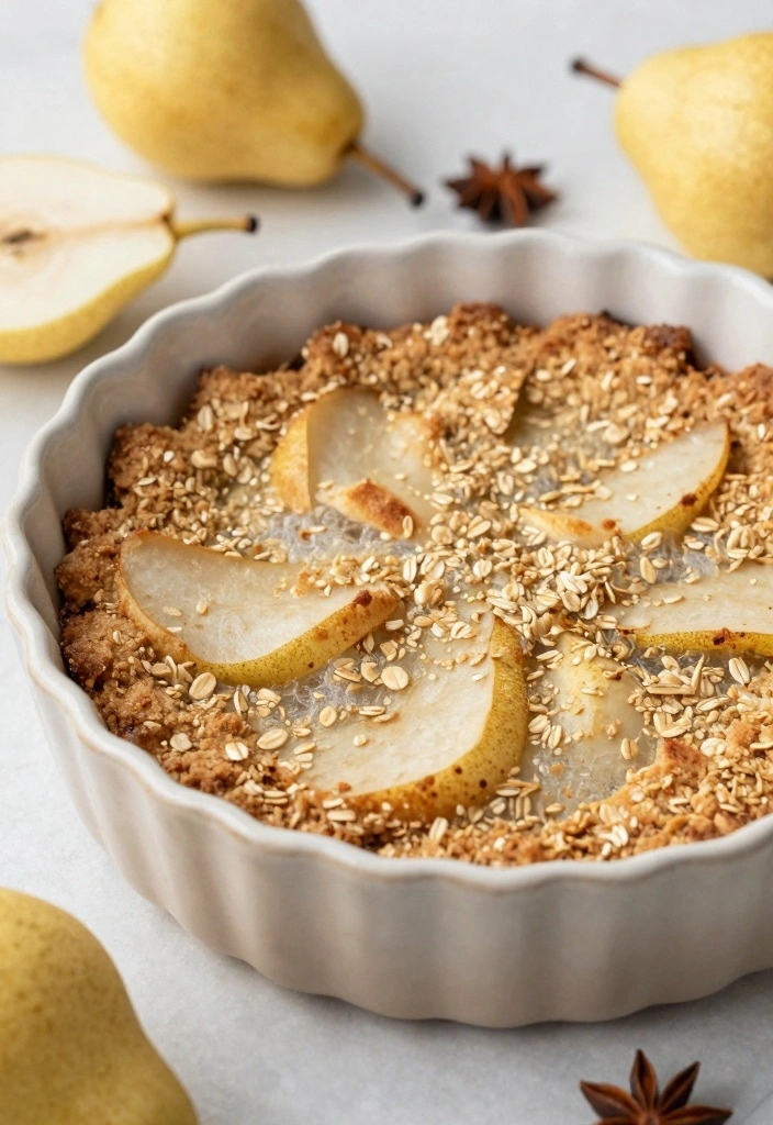 10 Ginger Dessert Recipes for Warm Spicy Cozy Flavor 23 10 Ginger Dessert Recipes for Warm Spicy Cozy Flavor - 3. Spicy Ginger Pear Crisp