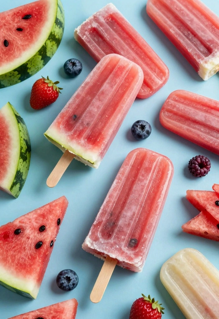 10 Mixed Fruit Dessert Recipes for Fresh Colorful Seasonal Treats 7. Watermelon Berry Popsicles
