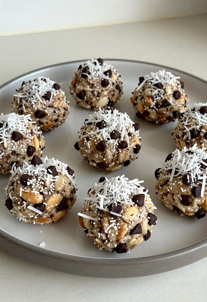 10 No Egg Baking Recipes for Soft Delicious Egg Free Desserts - 7. Almond Joy Energy Bites