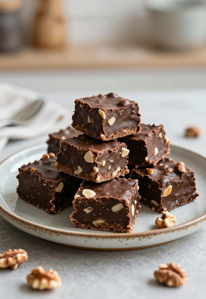 10 No Egg Baking Recipes for Soft Delicious Egg Free Desserts - 9. Nutty Chocolate Fudge