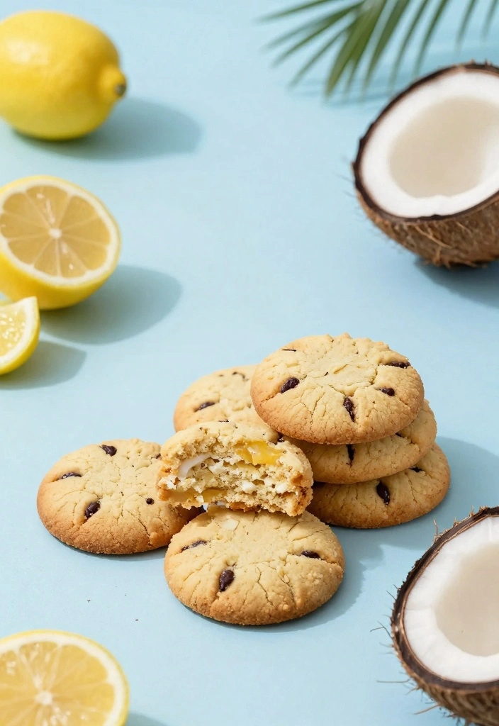 10 Three Ingredient Cookie Recipes for Quick Simple Baking - 10. Lemon Coconut Cookies