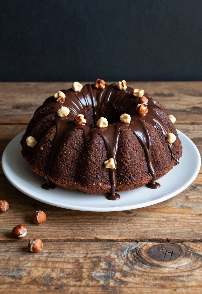 12 Bundt Cake Recipes for Beautiful Rich Moist Desserts - 2. Chocolate Hazelnut Bundt Cake