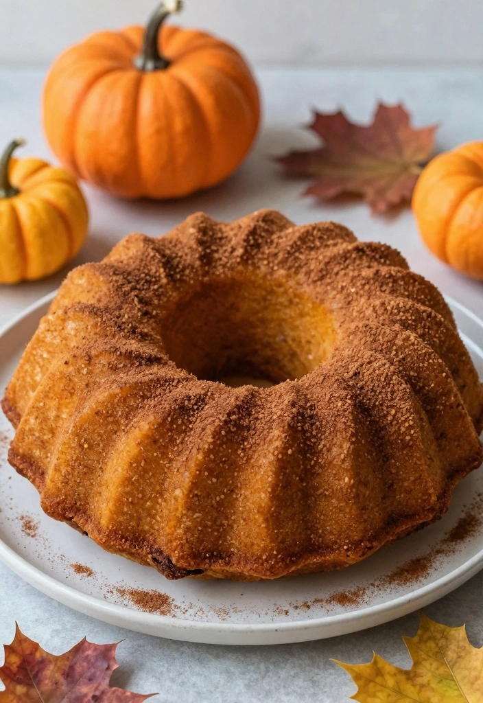 12 Bundt Cake Recipes for Beautiful Rich Moist Desserts - 5. Spiced Pumpkin Bundt Cake