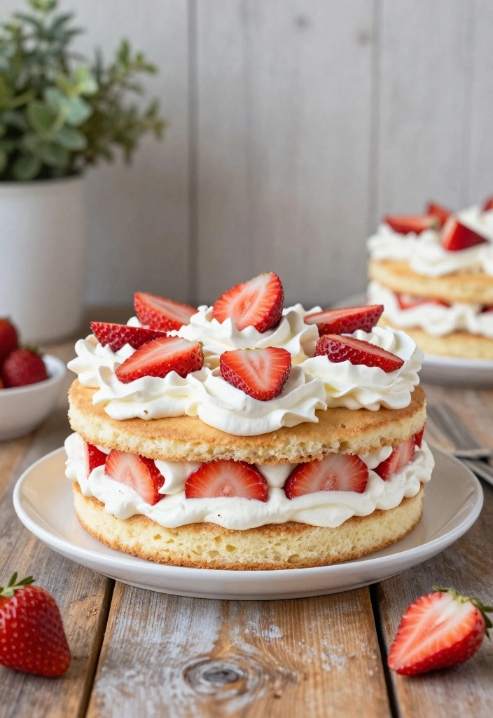 12 Poke Cake Recipes for Fun Colorful Moist Desserts - 2. Strawberry Shortcake Poke Cake