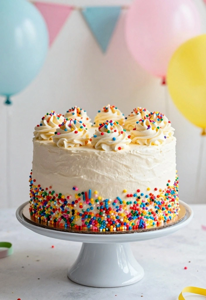 12 Poke Cake Recipes for Fun Colorful Moist Desserts - 6. Funfetti Birthday Poke Cake
