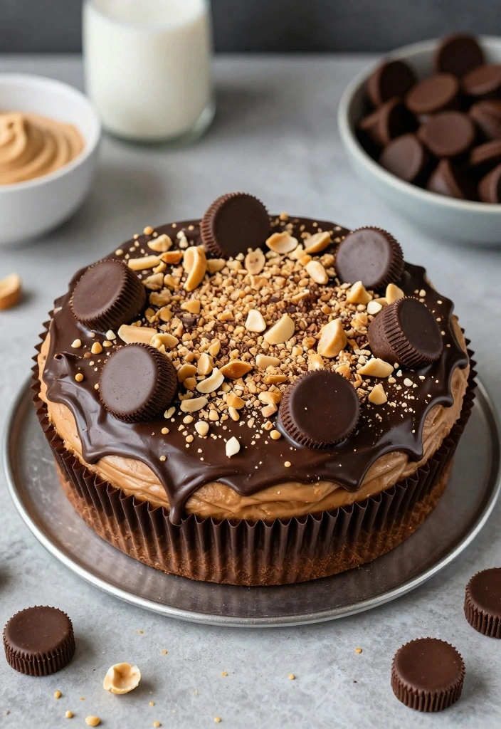 12 Poke Cake Recipes for Fun Colorful Moist Desserts - 7. Peanut Butter Cup Poke Cake