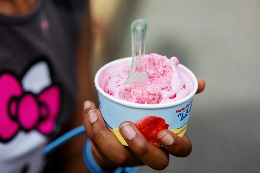 definition ice cream as dessert note four words