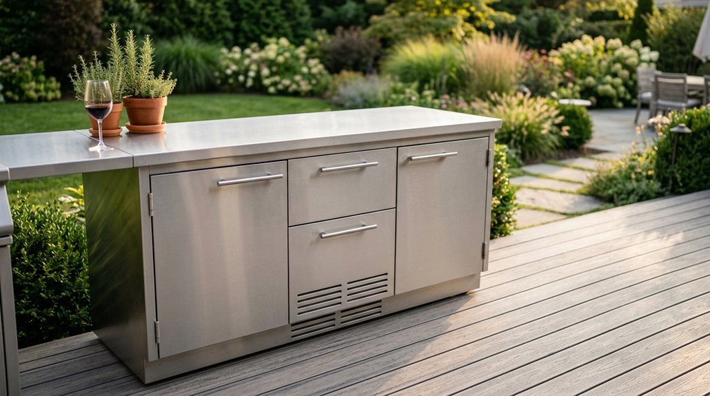 outdoor kitchen cabinet options 2026